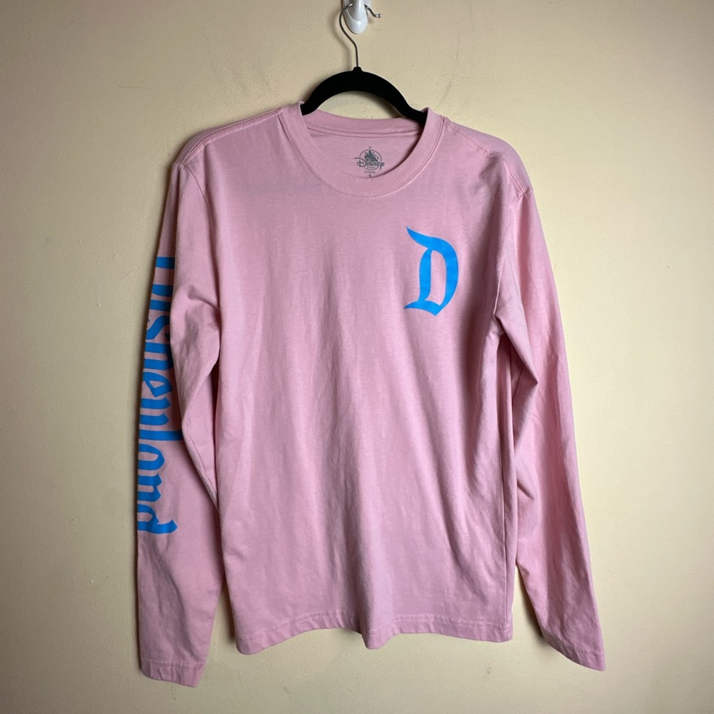 Disney Pink Long Sleeve Tee with Blue Lettering - Picture 2 of 12